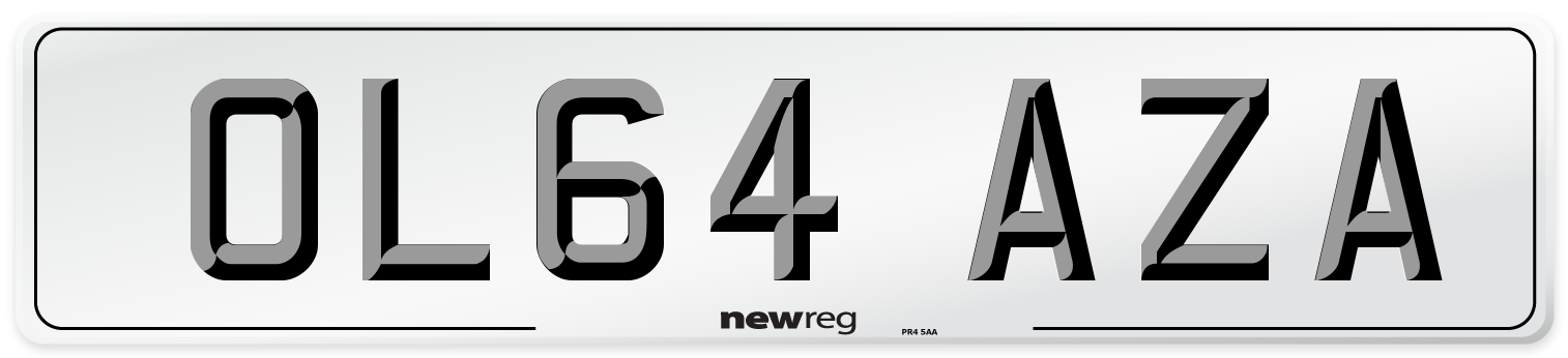 OL64 AZA Number Plate from New Reg